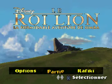 Disney le Roi Lion - La Formidable Aventure de Simba (FR) screen shot title